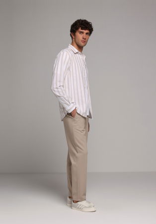 МУЖЧИНЫ - Мужская Рубашка Беживая Regular