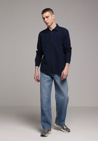 BARBATI - Camasa Navy Regular Barbati