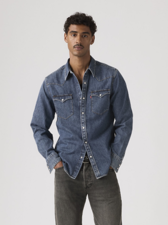 BARBATI - Camasa Blue Regular Barbati