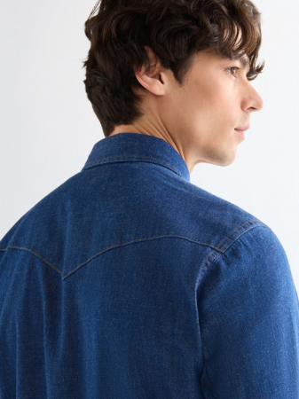 BARBATI - Camasa Blue Regular Barbati