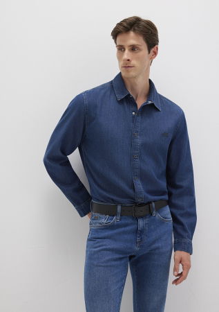 BARBATI - Camasa Navy Slim Barbati