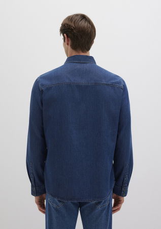 BARBATI - Camasa Navy Slim Barbati