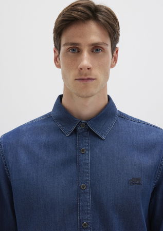 BARBATI - Camasa Navy Slim Barbati