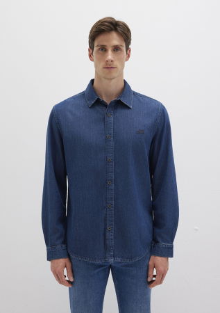 BARBATI - Camasa Navy Slim Barbati