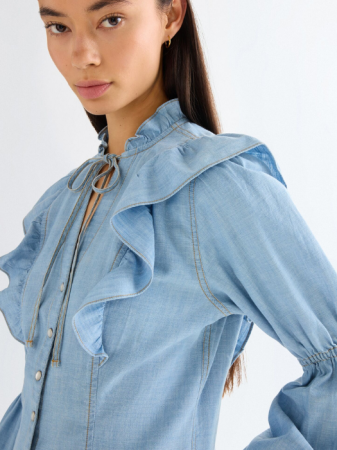 Camasi - Camasa Blue Slim Femei