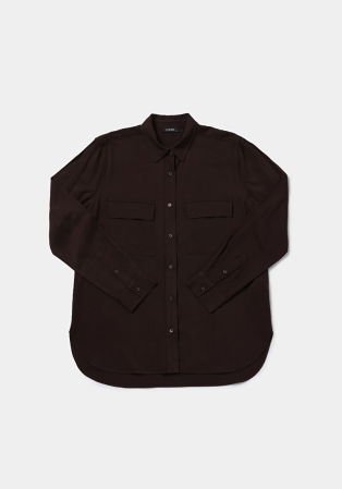 Рубашки - Женская Рубашка Коричневая