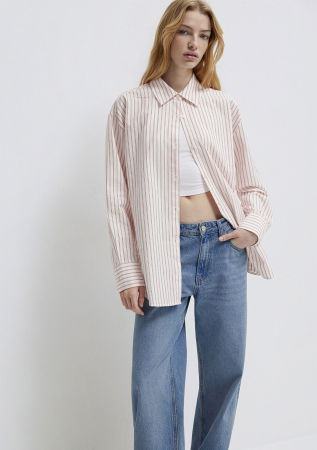 ЖЕНЩИНЫ - Женская Рубашка Кремовая 