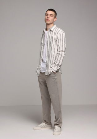 BARBATI - Camasa Crem Regular Barbati