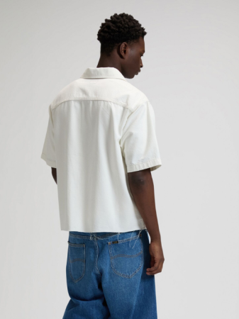 Camasi - Camasa Cu Maneca Scurta Alba Loose Barbati