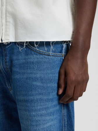 Camasi - Camasa Cu Maneca Scurta Alba Loose Barbati