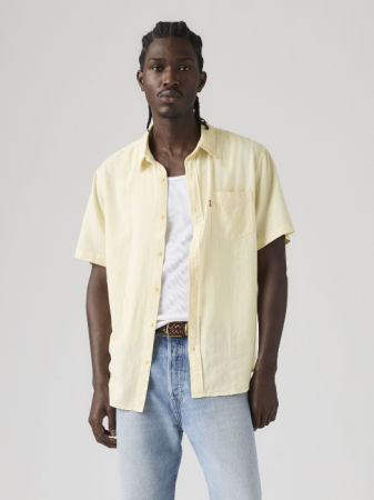 IMBRACAMINTE - Camasa Cu Maneca Scurta Bej Regular Barbati