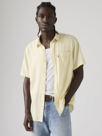 IMBRACAMINTE - Camasa Cu Maneca Scurta Bej Regular Barbati