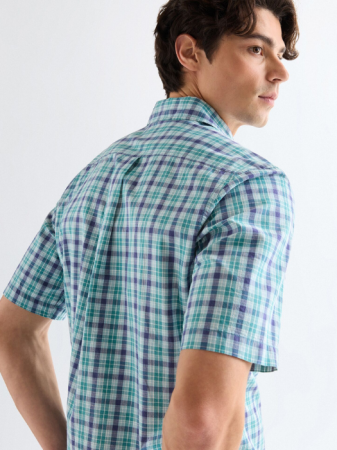 Camasi - Camasa Cu Maneca Scurta Blue Regular Barbati