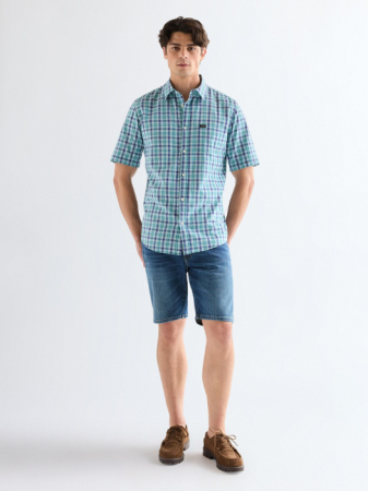 Camasi - Camasa Cu Maneca Scurta Blue Regular Barbati