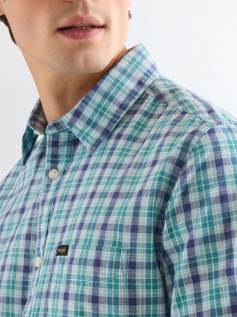 Camasi - Camasa Cu Maneca Scurta Blue Regular Barbati