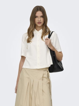 ЖЕНЩИНЫ - Женская Рубашка С Коротким Рукавом Cloud Dancer  