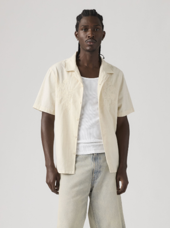 IMBRACAMINTE - Camasa Cu Maneca Scurta Crem Regular Barbati