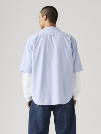 IMBRACAMINTE - Camasa Cu Maneca Scurta Mavi Loose Barbati