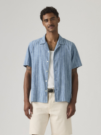 IMBRACAMINTE - Camasa Cu Maneca Scurta Mavi Regular Barbati