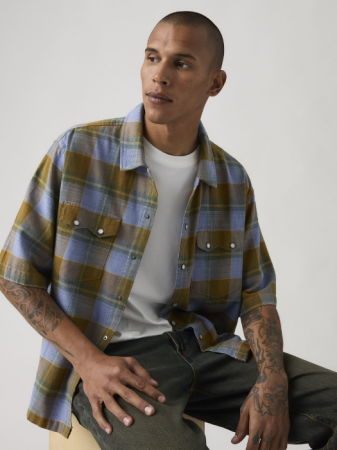 Camasi - Camasa Cu Maneca Scurta Multicolor Relaxed Barbati