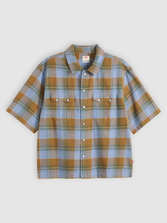 Camasi - Camasa Cu Maneca Scurta Multicolor Relaxed Barbati