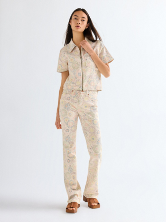 Camasi - Camasa Cu Maneca Scurta Multicolor Slim Femei