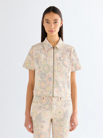 Camasi - Camasa Cu Maneca Scurta Multicolor Slim Femei