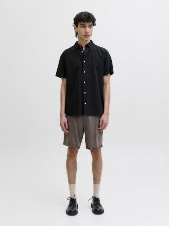 IMBRACAMINTE - Camasa Cu Maneca Scurta Neagra  Regular Barbati