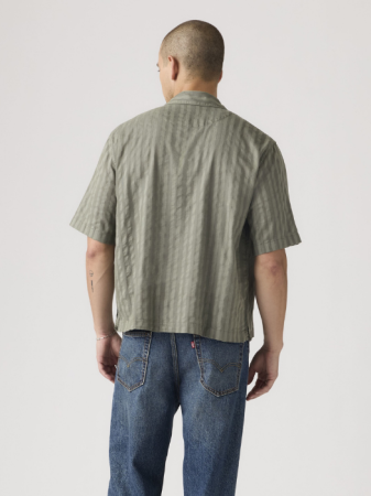 Camasi - Camasa Cu Maneca Scurta Olive Relaxed Barbati