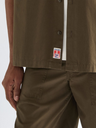 Camasi - Camasa Cu Maneca Scurta Olive Relaxed Barbati