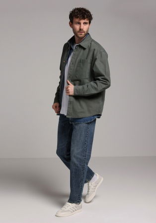 BARBATI - Camasa Gri Inchis Oversize Barbati