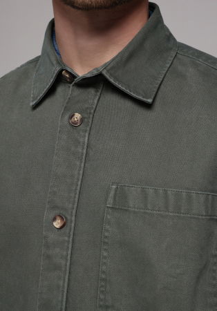 BARBATI - Camasa Gri Inchis Oversize Barbati