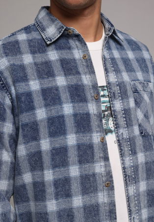 BARBATI - Camasa Indigo Regular Barbati