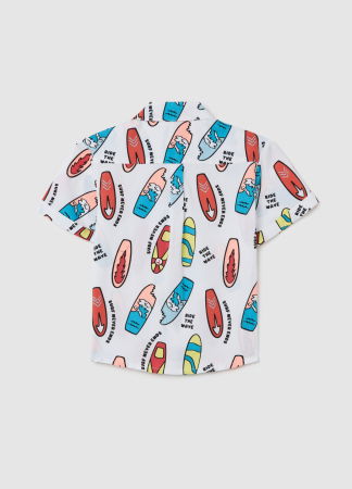 МАЛЬЧИКИ - Рубашка С Коротким Рукавом Для Мальчиков Многоцветная 3-10 Лет