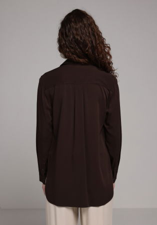 Рубашки - Женская Рубашка Коричневая