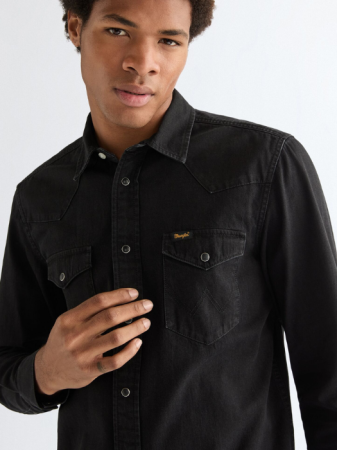 BARBATI - Camasa Neagra Regular Barbati