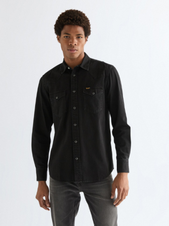 BARBATI - Camasa Neagra Regular Barbati