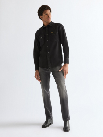 BARBATI - Camasa Neagra Regular Barbati