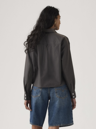 FEMEI - Camasa Neagra Regular Femei