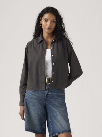 FEMEI - Camasa Neagra Regular Femei