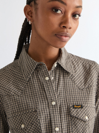 FEMEI - Camasa Neagra Slim Femei