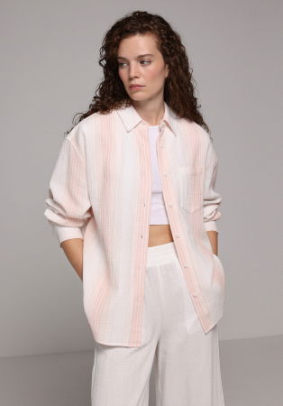 Рубашки - Женская Рубашка Оранжевая 