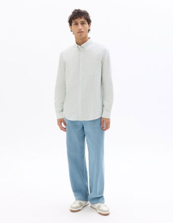 МУЖЧИНЫ - Мужская Рубашка Зеленая Regular