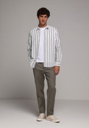 МУЖЧИНЫ - Мужская Рубашка Зелёная Regular