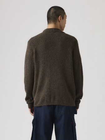 BARBATI - Cardigan Negru Regular Barbati