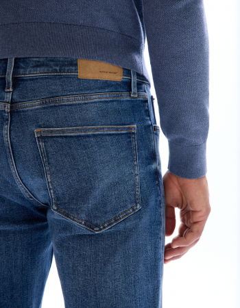 Celio Blugi Albastri C15 Straight Barbati [4]