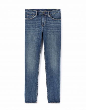 Celio Мужские Джинсы Темно-Синие C25 Slim [4]