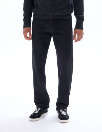 JEANS - Celio Blugi Negri C75 Loose Barbati