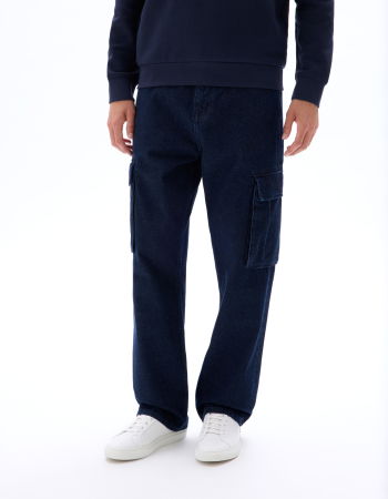 JEANS - Celio Blugi Navy Bottom Cargo Barbati