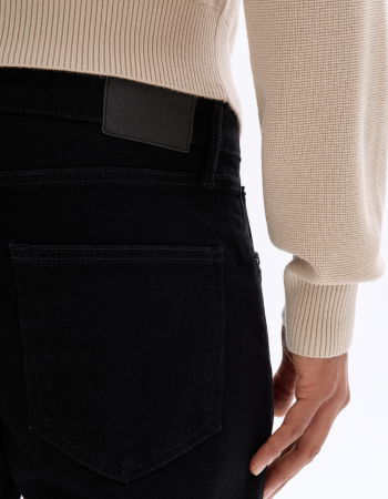 Straight - Celio Blugi Negri Bottom Straight Barbati